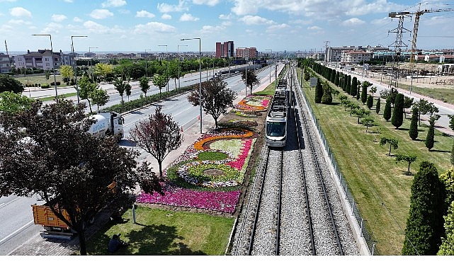 Konya'da 1,8 Milyon Çiçek Açtı: Büyükşehir'in Peyzaj Çalışmaları Göz Kamaştırıyor