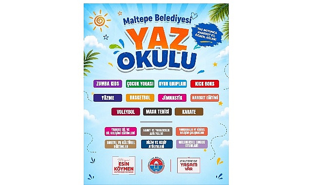 Maltepe Belediyesi'nden 7-10 Yaş Grubuna Tam Zamanlı Yaz Okulu: 12 Spor Dalı ve Atölyeler