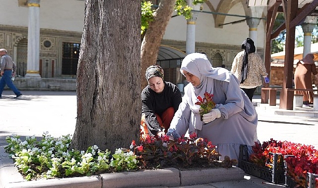 Anne Şehir Gönüllüleri Gebze'de Tarihi Camiyi Temizleyip Çiçeklendirdi