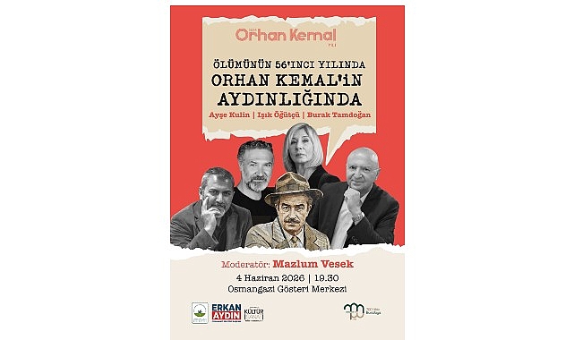 Orhan Kemal 56. Ölüm Yılında Osmangazi'de Anılıyor: Ayşe Kulin ve Burak Tamdoğan Söyleşide