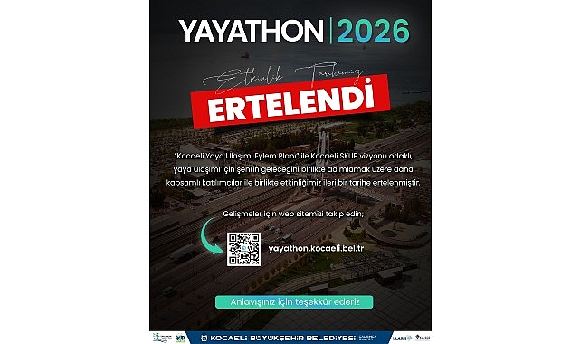 Kocaeli Yayathon Etkinliği Ertelendi: Yeni Tarih Bekleniyor